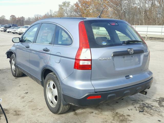 JHLRE48309C011724 - 2009 HONDA CR-V LX BLUE photo 3