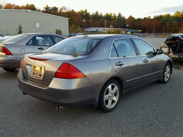 1HGCM65596A059626 - 2006 HONDA ACCORD EX GRAY photo 4