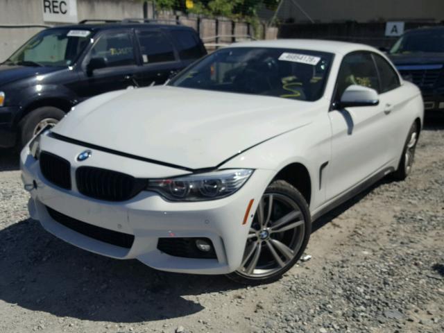 WBA3T3C57F5A40777 - 2015 BMW 435 I WHITE photo 2