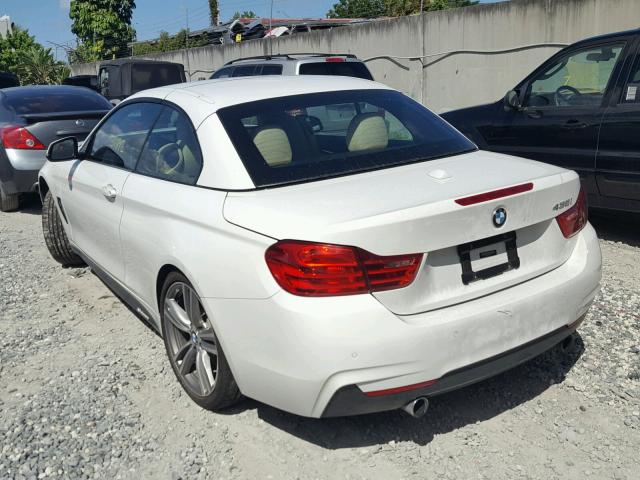 WBA3T3C57F5A40777 - 2015 BMW 435 I WHITE photo 3