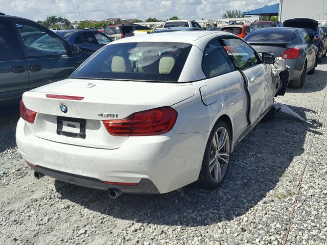WBA3T3C57F5A40777 - 2015 BMW 435 I WHITE photo 4