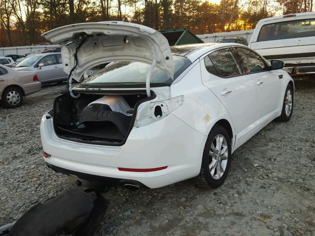 5XXGN4A72DG246409 - 2013 KIA OPTIMA EX WHITE photo 4