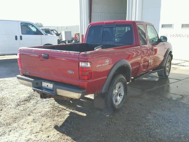 1FTZR45E23PB85818 - 2003 FORD RANGER SUP RED photo 4