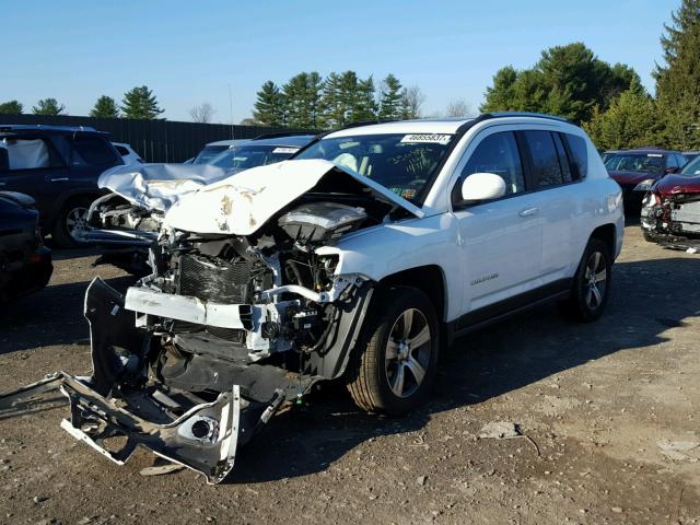 1C4NJDEB5HD129912 - 2017 JEEP COMPASS LA WHITE photo 2