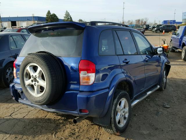 JTEHH20V720140662 - 2002 TOYOTA RAV4 BLUE photo 4