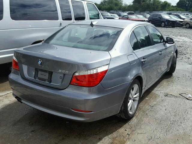 WBANV1C52AC159250 - 2010 BMW 528 XI GRAY photo 4