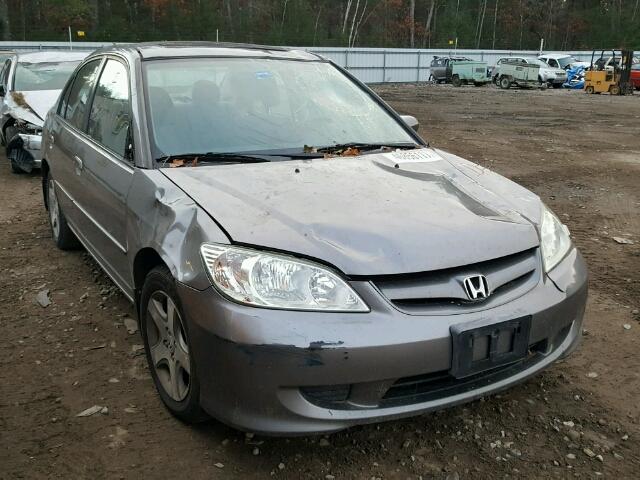 2HGES26784H613115 - 2004 HONDA CIVIC EX GRAY photo 1