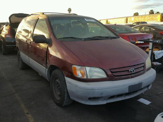 4T3ZF13C33U509730 - 2003 TOYOTA SIENNA RED photo 1