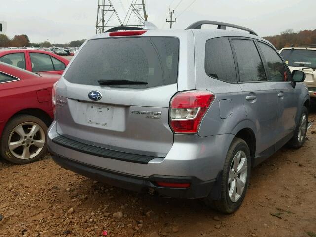 JF2SJADC5GH408569 - 2016 SUBARU FORESTER 2 SILVER photo 4