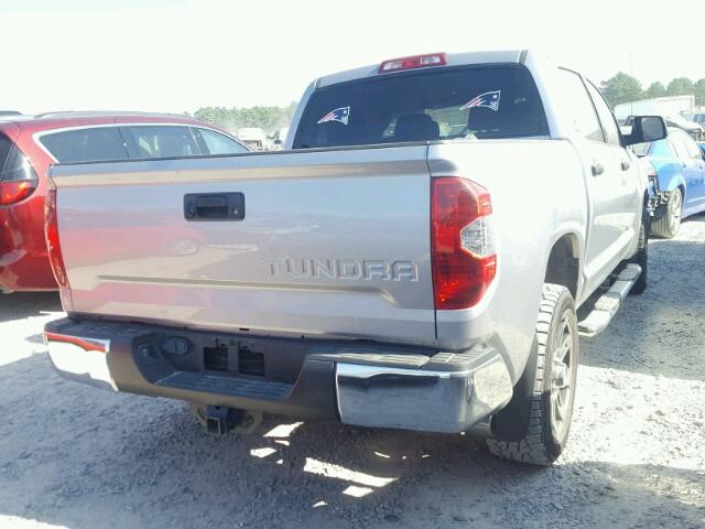 5TFEM5F19EX080260 - 2014 TOYOTA TUNDRA CRE SILVER photo 4