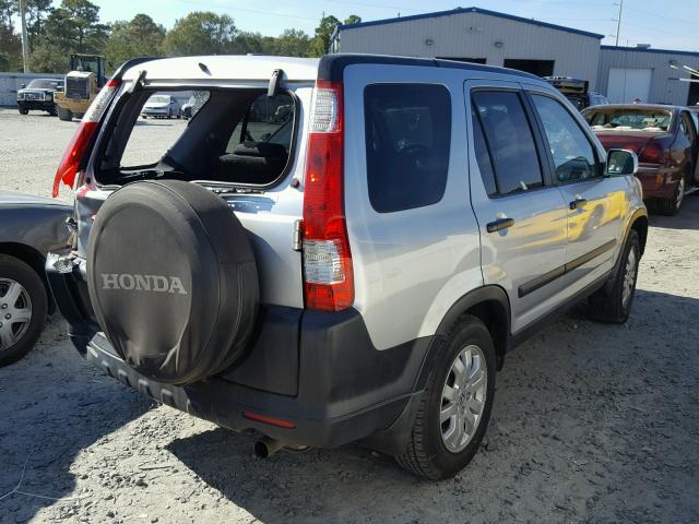 SHSRD78886U406075 - 2006 HONDA CR-V EX SILVER photo 4