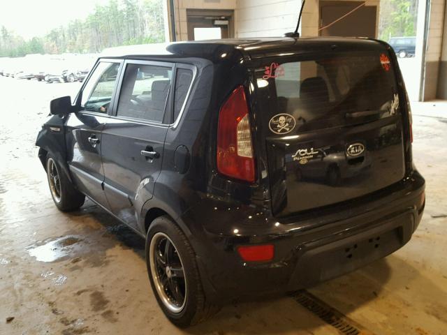 KNDJT2A54C7447685 - 2012 KIA SOUL BLACK photo 3