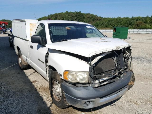 3D7KA26D33G768136 - 2003 DODGE RAM 2500 S თეთრი ფოტო 1