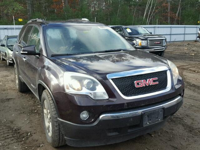 1GKEV33738J228411 - 2008 GMC ACADIA SLT BURGUNDY photo 1