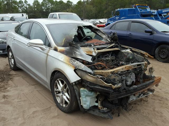 3FA6P0HR0DR166653 - 2013 FORD FUSION SE SILVER photo 1