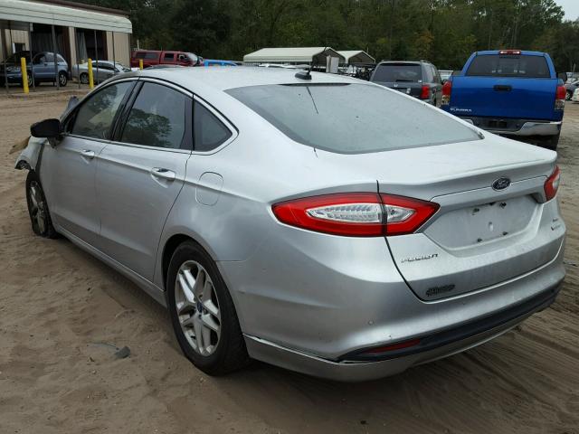 3FA6P0HR0DR166653 - 2013 FORD FUSION SE SILVER photo 3