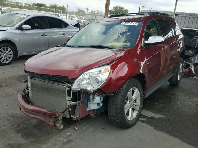 2CNFLGEC8B6332870 - 2011 CHEVROLET EQUINOX LT RED photo 2