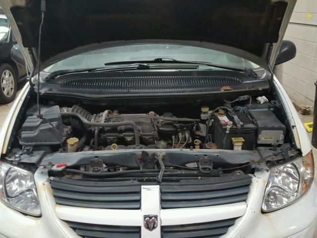 1D4GP25E25B385425 - 2005 DODGE CARAVAN WHITE photo 7