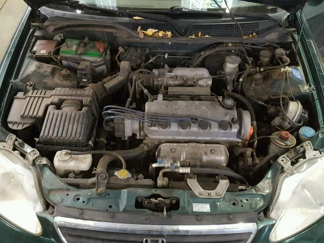 2HGEJ8542YH522277 - 2000 HONDA CIVIC EX GREEN photo 7