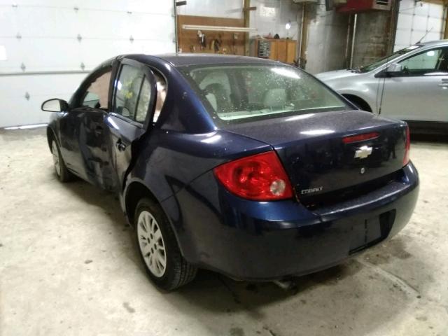 1G1AB5F56A7130400 - 2010 CHEVROLET COBALT LS BLUE photo 3