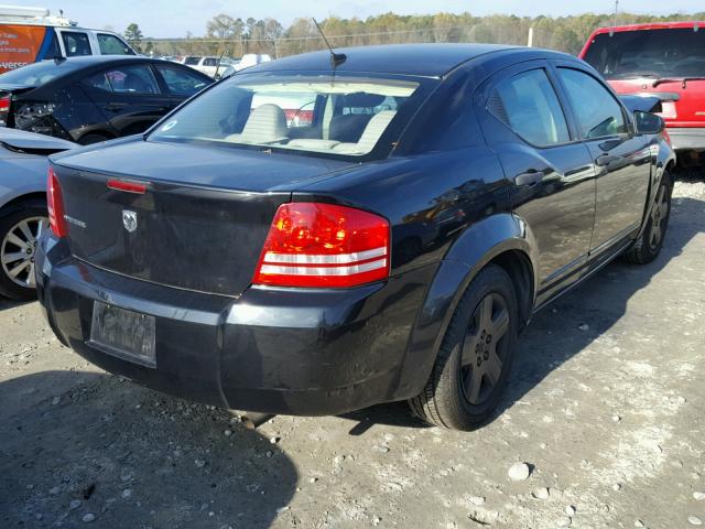 1B3LC46K08N227080 - 2008 DODGE AVENGER SE BLACK photo 4