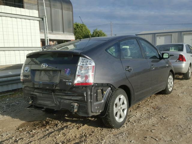 JTDKB20U893528169 - 2009 TOYOTA PRIUS GRAY photo 4