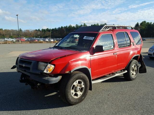 5N1ED28Y4YC588815 - 2000 NISSAN XTERRA XE RED photo 2