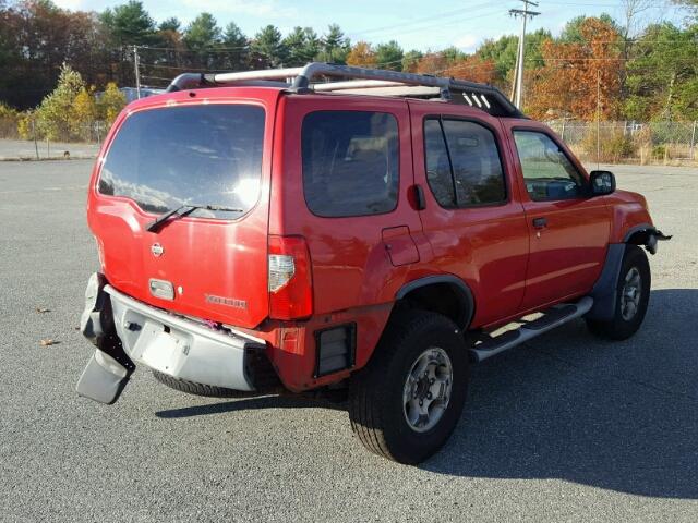 5N1ED28Y4YC588815 - 2000 NISSAN XTERRA XE RED photo 4