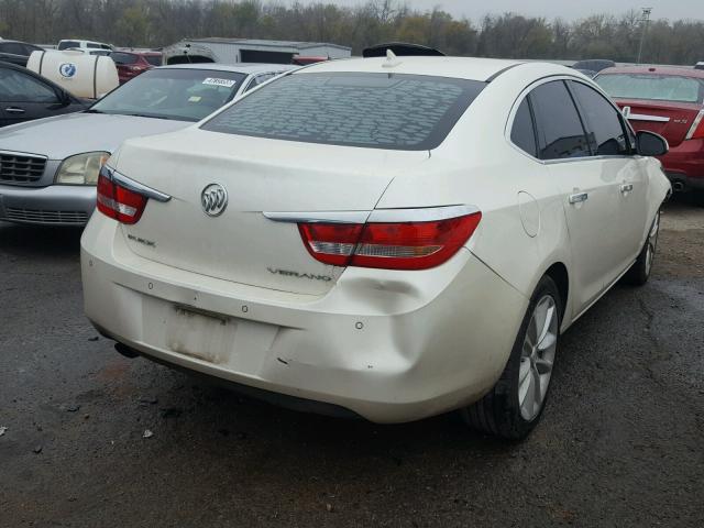 1G4PS5SK7C4179117 - 2012 BUICK VERANO WHITE photo 4