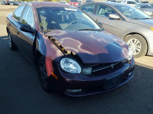 1P3ES46C7YD575452 - 2000 PLYMOUTH NEON BASE 紫色 照片 1