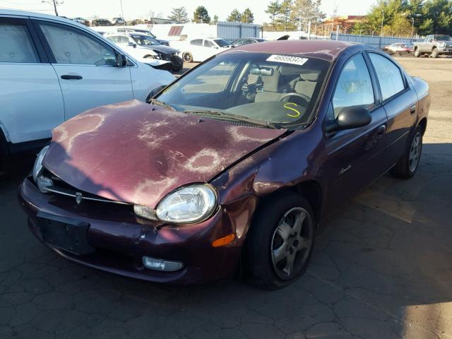 1P3ES46C7YD575452 - 2000 PLYMOUTH NEON BASE 紫色 照片 2