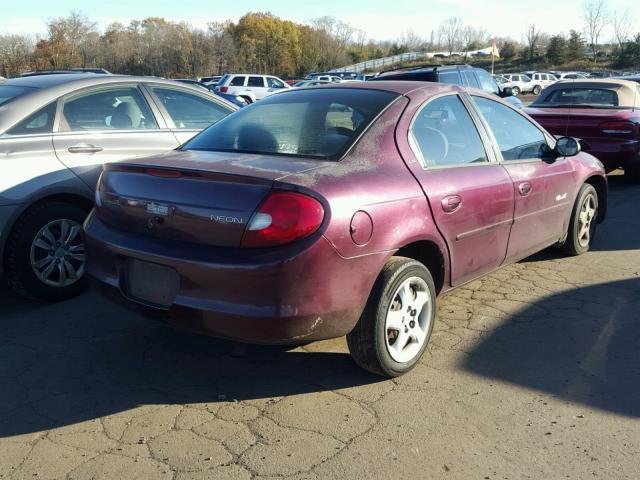 1P3ES46C7YD575452 - 2000 PLYMOUTH NEON BASE 紫色 照片 4