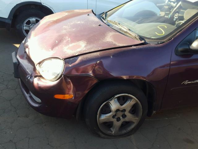 1P3ES46C7YD575452 - 2000 PLYMOUTH NEON BASE 紫色 照片 9