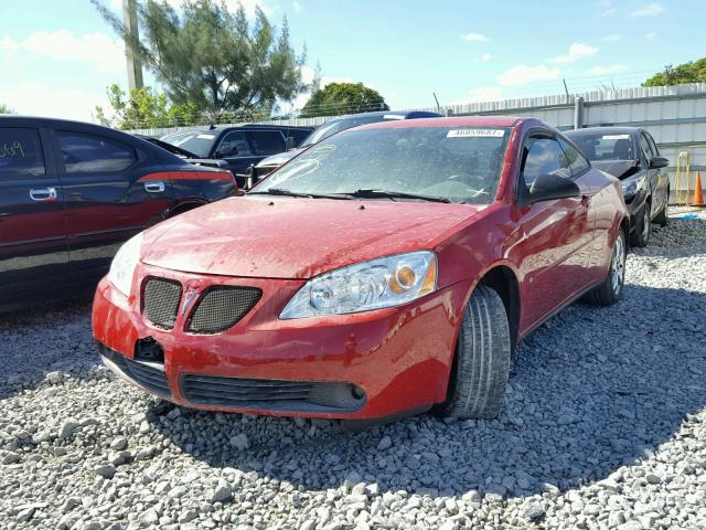 1G2ZH178164134927 - 2006 PONTIAC G6 RED photo 2