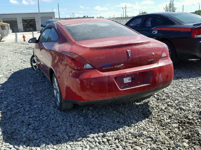 1G2ZH178164134927 - 2006 PONTIAC G6 RED photo 3