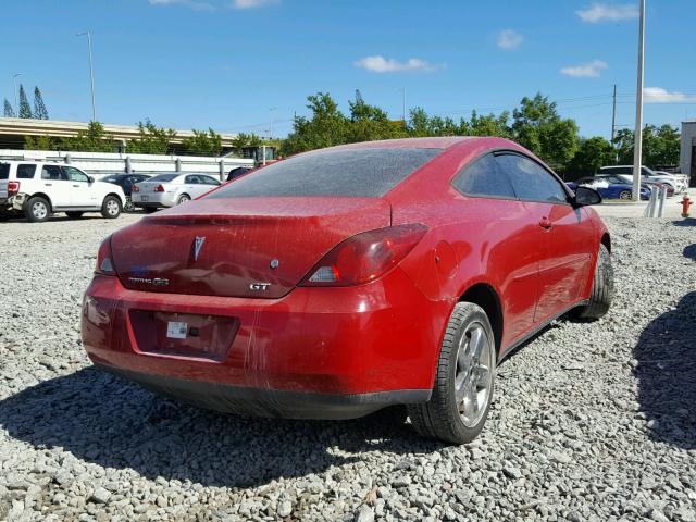 1G2ZH178164134927 - 2006 PONTIAC G6 RED photo 4