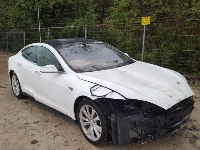 5YJSA1E27GF132268 - 2016 TESLA MODEL S WHITE photo 1