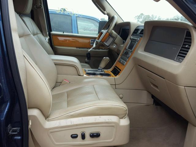 5LMFU275X7LJ00104 - 2007 LINCOLN NAVIGATOR BLUE photo 5