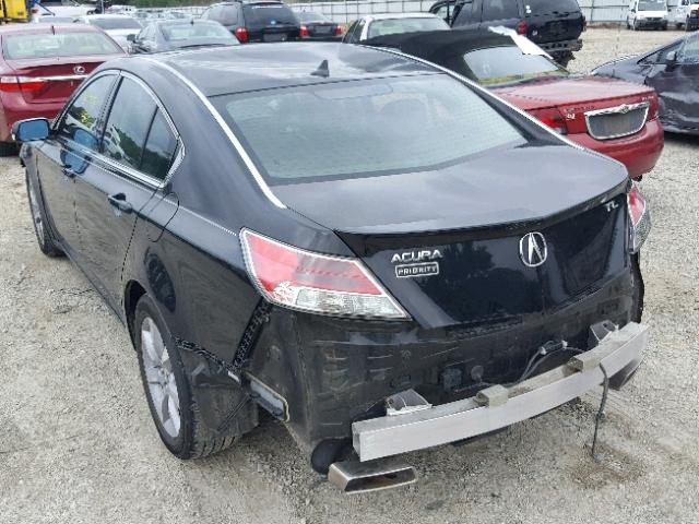 19UUA8F58CA034431 - 2012 ACURA TL BLACK photo 3