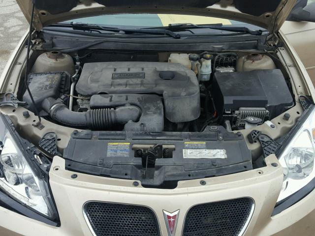 1G2ZF57B664179192 - 2006 PONTIAC G6 SE GOLD photo 7