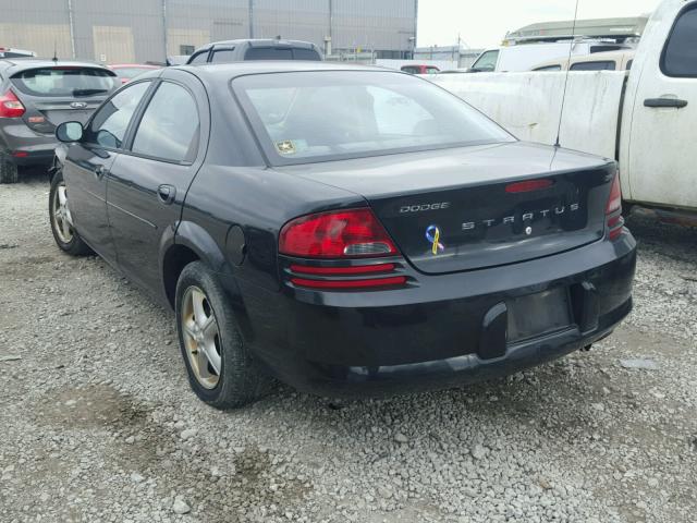 1B3EL46X56N195678 - 2006 DODGE STRATUS SX BLACK photo 3