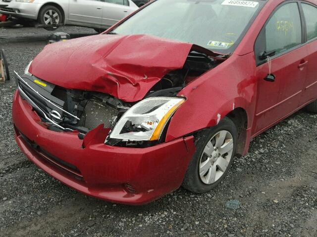 3N1AB6AP7AL601569 - 2010 NISSAN SENTRA 2.0 RED photo 9