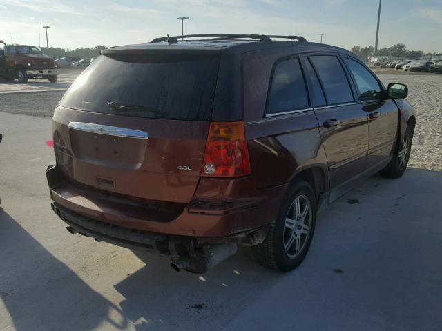 2A8GM68X57R246848 - 2007 CHRYSLER PACIFICA T MAROON photo 4