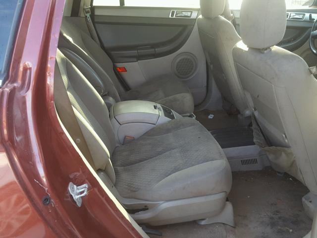 2A8GM68X57R246848 - 2007 CHRYSLER PACIFICA T MAROON photo 6