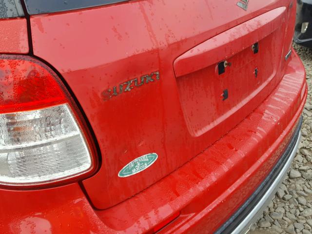 JS2YB413185106930 - 2008 SUZUKI SX4 BASE RED photo 9