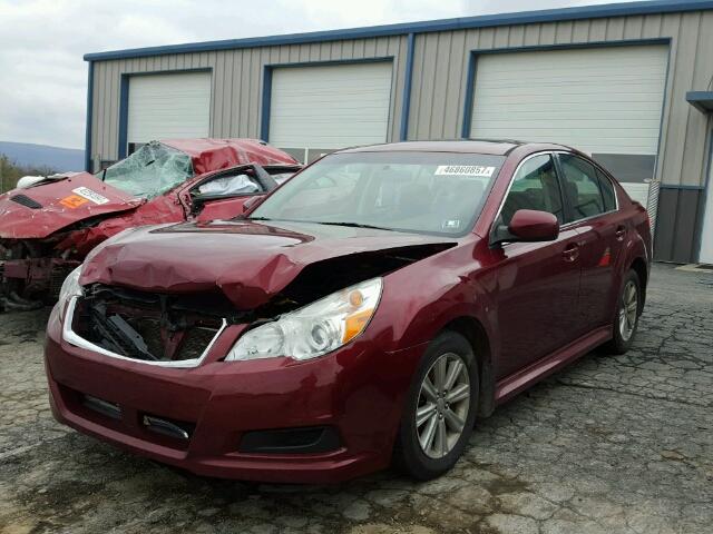 4S3BMBG60A3228793 - 2010 SUBARU LEGACY 2.5 MAROON photo 2