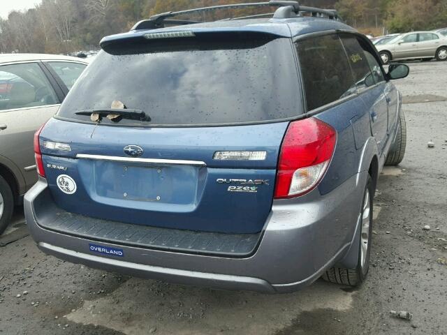 4S4BP66C597338681 - 2009 SUBARU OUTBACK 2. BLUE photo 4