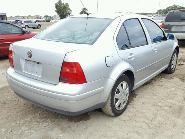 3VWSB69MX2M092968 - 2002 VOLKSWAGEN JETTA GLS SILVER photo 4