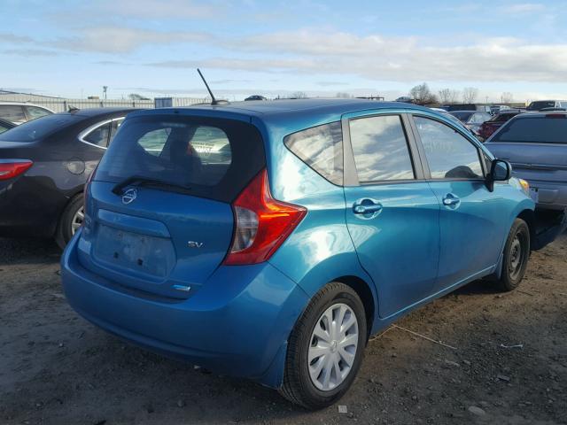 3N1CE2CP1EL362709 - 2014 NISSAN VERSA NOTE TURQUOISE photo 4