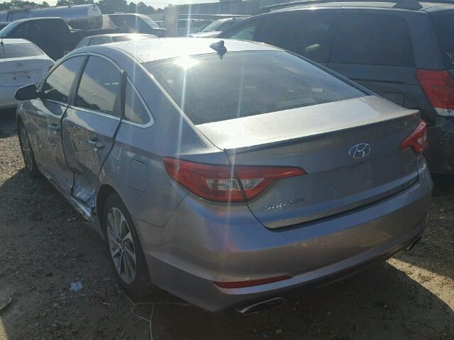 5NPE34AFXGH288226 - 2016 HYUNDAI SONATA SPO SILVER photo 3